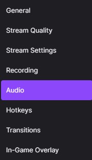 Twitch Studio Audio Overview