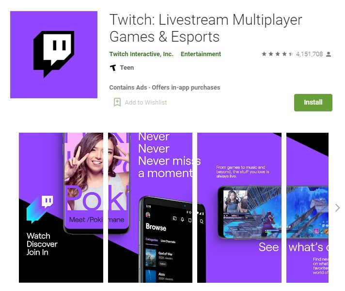 Twitch: Livestream Multiplayer Games & Esports::Appstore