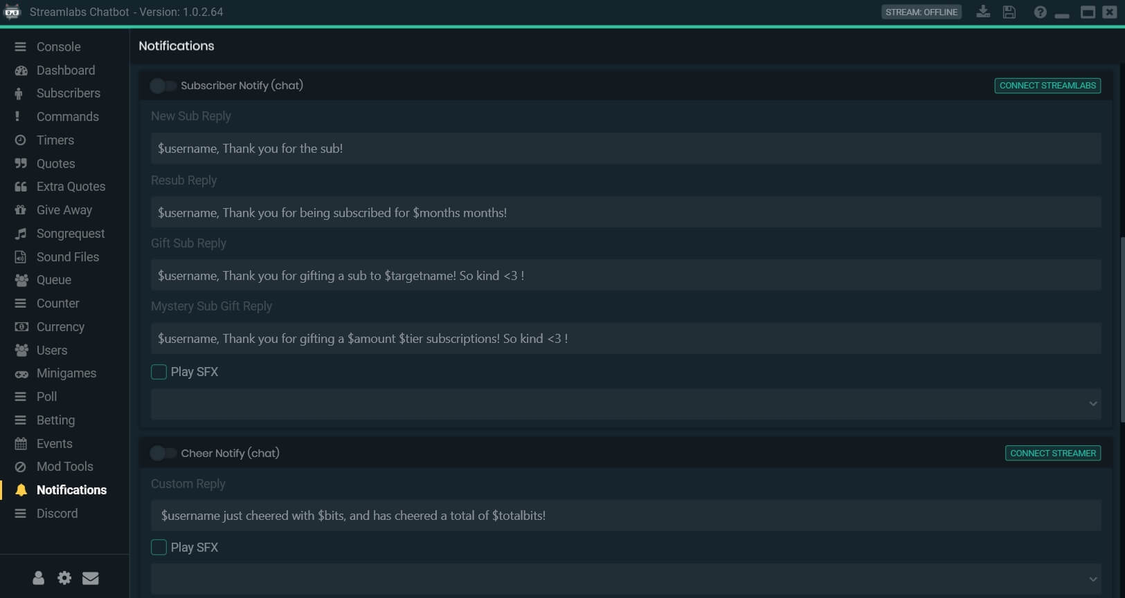 Custom chat commands for your Twitch chat bot