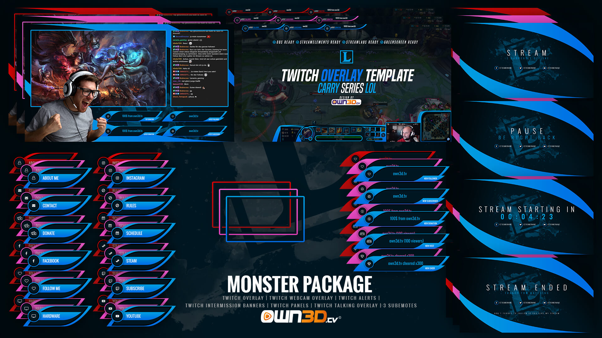 Top 40 Twitch Overlays For Streamers In 21 Own3d Tv