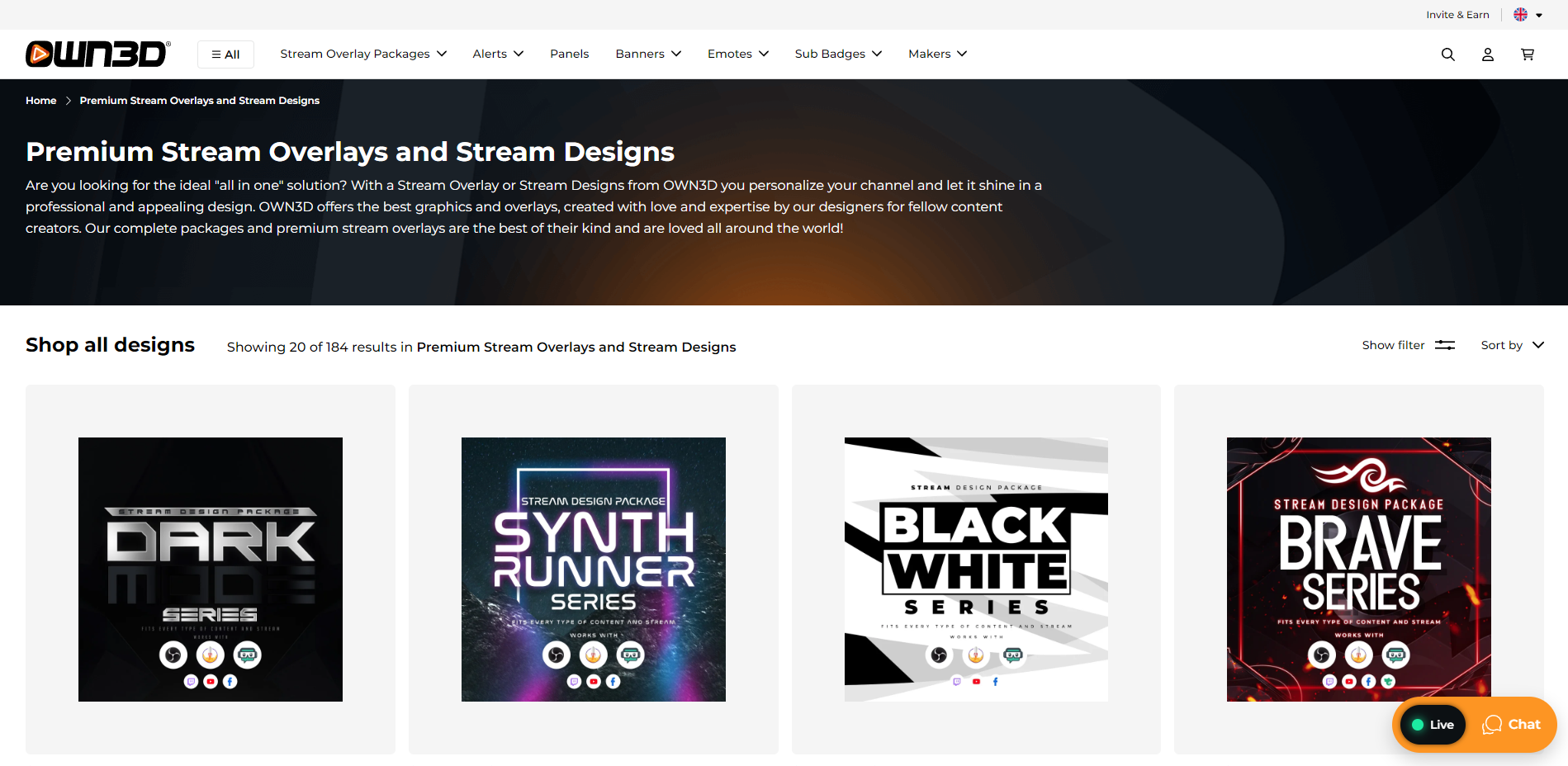 OWN3D - Best Designs, Shop, Tools & News for Streamers 🥇